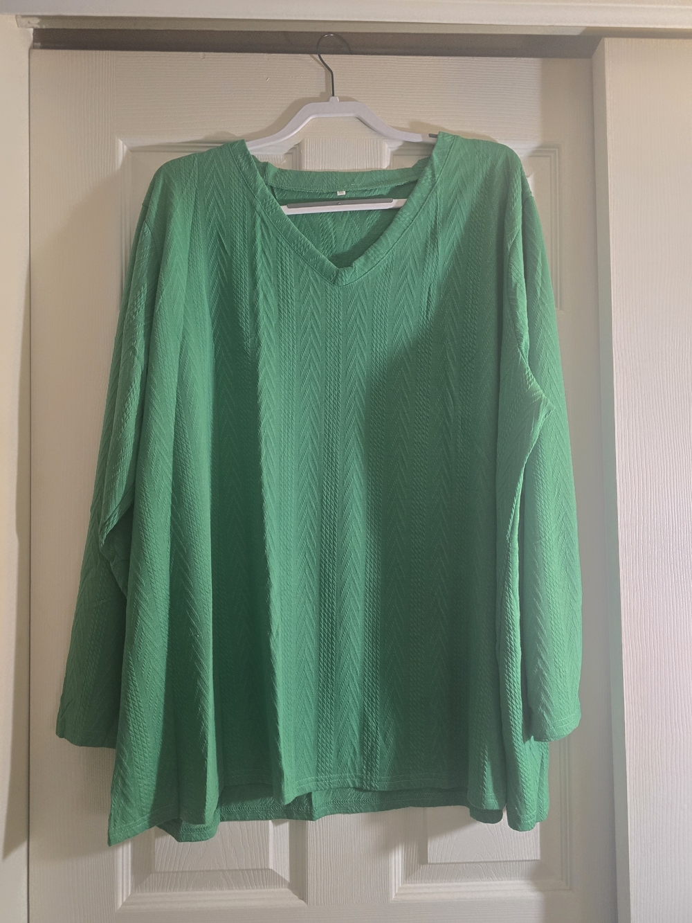 Emerald Green V-Neck Tunic Top